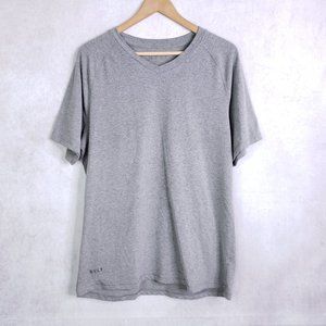 Bylt Men's Large Gray Premium V-Neck T-Shirt, Basic Short Sleeve Active Tee